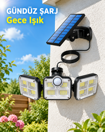 Solar sensörlü bahçe lambası kare 2
